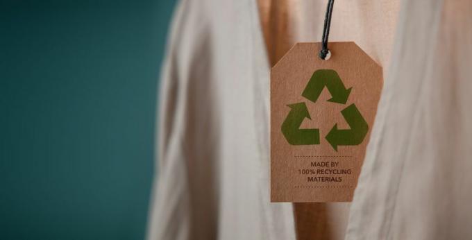 conceito de produtos de reciclagem pano de reciclagem de algodão orgânico zero resíduos de materiais