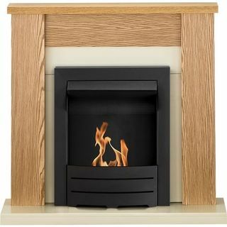 Suíte Adam Solus Fireplace em Oak com Colorado Bio Ethanol Fire