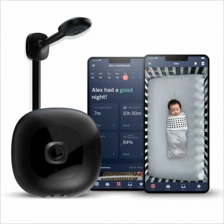 Monitor de bebê inteligente e suporte de parede 
