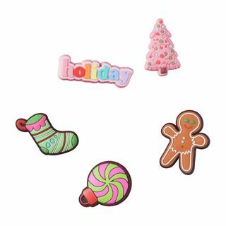 Ornamento de Natal brilhante Jibbitz Charms