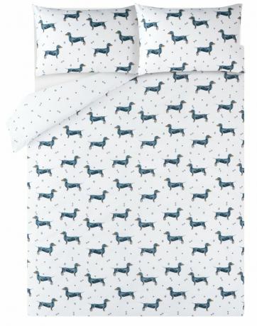 Conjunto de Edredão Easy Care Duvet Dog Print, de £ 10, George Home na Asda