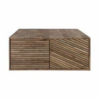Mesa de centro de madeira maciça Kul