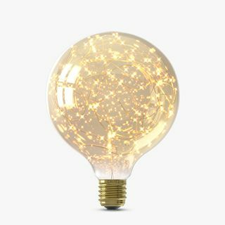 Lâmpada globo colorida Calex Stars 1,5 W E27 LED não regulável, dourada