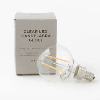 Lâmpada LED globo candelabro clara