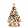 Esta árvore de Natal de cerâmica dourada adicionará um toque de brilho à sua decoração