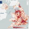 Pontos de roubo do Reino Unido revelados no mapa interativo de crimes nas redes sociais