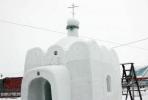 Igreja da neve na Rússia