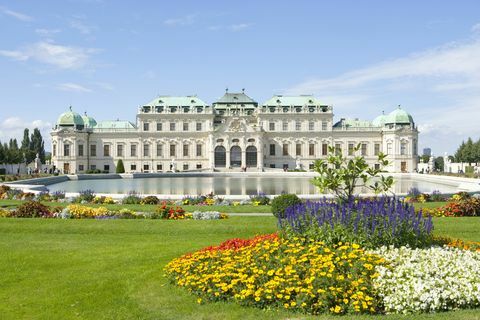 Áustria, Viena, Palácio Belvedere e jardins