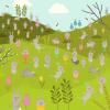 Encontre os ovos de Páscoa escondidos entre o campo de coelhos neste quebra-cabeça complicado - Easter egg hunt