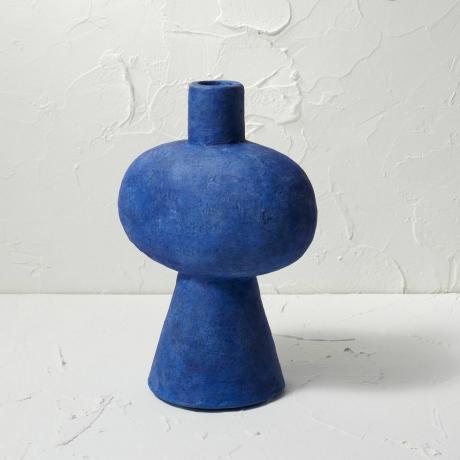 Vaso figurativo de cerâmica azul - Opalhouse™ projetado com Jungalow™