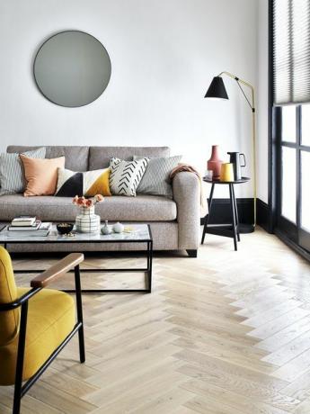 sala de estar em apartamento de estilo urbano e industrial