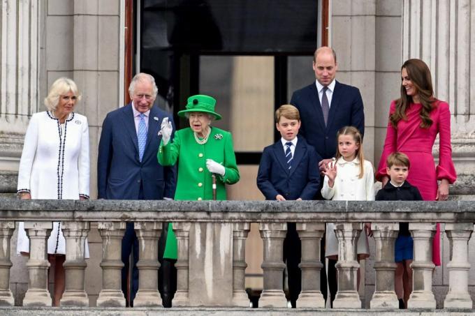 aparência da varanda do palácio de buckingham da rainha elizabeth ii