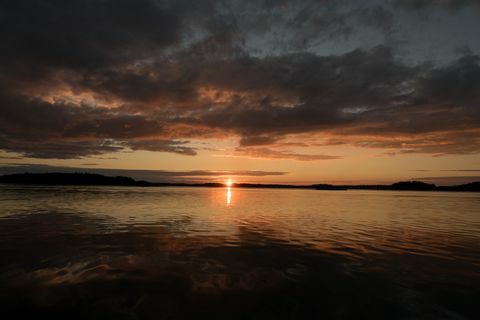ilha supershe - Finlândia - pôr do sol