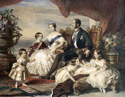 Rainha Victoria e Príncipe Albert com cinco filhos - Frederick Winterhalter