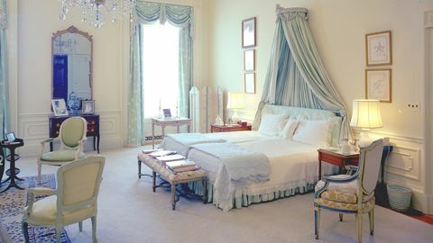 quarto de jacqueline kennedy na casa branca, projetado por paróquia irmã