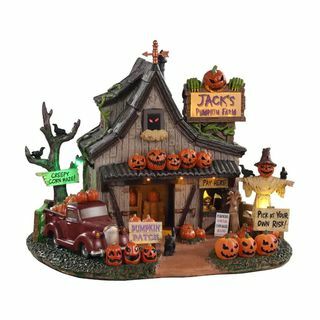 Fazenda de abóbora Lemax Spooky Town Jack