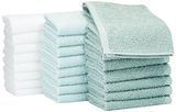 Toalhas de algodão AmazonBasics, 24-Pack, Multicolor