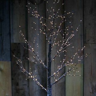 Árvore de Natal de pinho artificial iluminada de 150 cm