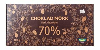 choklad mork 70% ikea recordação