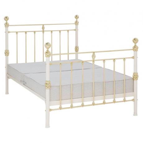 Cama de ferro forjado e latão Co. George Sprung Bed Frame