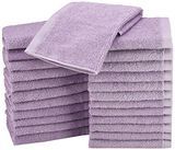 Toalhas de algodão AmazonBasics, 24-Pack, lavanda