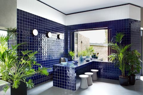 sala interna para externa azul