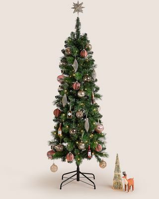 Árvore de Natal Slim Pine com 6 pés de litro