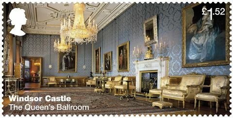 Selos do Royal Mail do Castelo de Windsor
