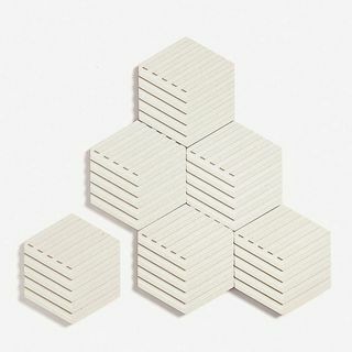 AREAWARE Table Tiles coasters de concreto e cortiça conjunto de seis