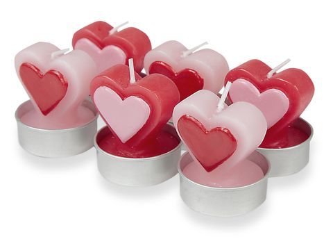 Laura Ashley Conjunto de seis tealights de coração £ 16