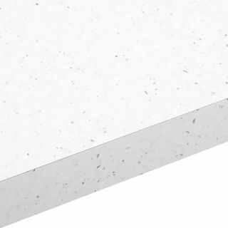 Bancada de borda quadrada laminada brilhante branca astral 28 mm