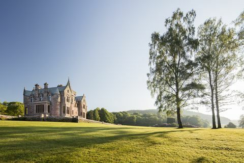 Crawfordton House, Mansão Baronial escocesa - castelo
