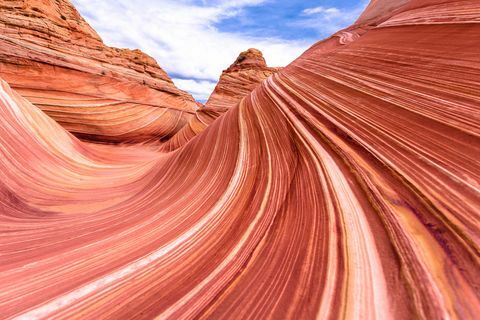 a onda no monumento nacional de penhascos de vermelhão, arizona