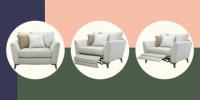 Nova cadeira reclinável DFS ideal para relaxar: sofá de cuddler Libby Motion