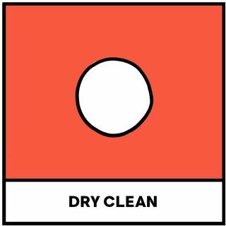 símbolo de lavanderia limpa e seca
