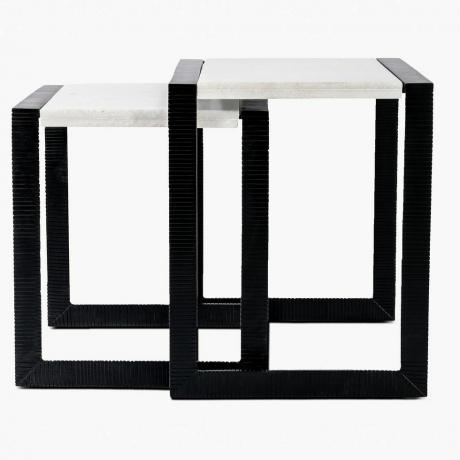 Mesa de ninho com rabiscos Hawthorn Black