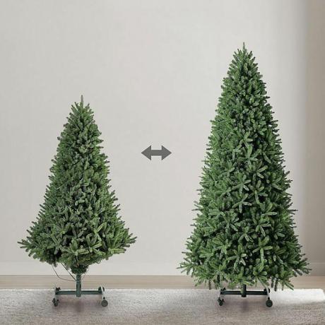 Evergreen Classics 9' 700 LED pré-iluminado para crescer e armazenar árvore de Natal de abeto