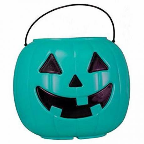 Balde de doces Jack-o'-Lantern azul-petróleo