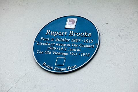 Rupert Brooke - Orchard House - Grantchester - placa azul - Cheffins