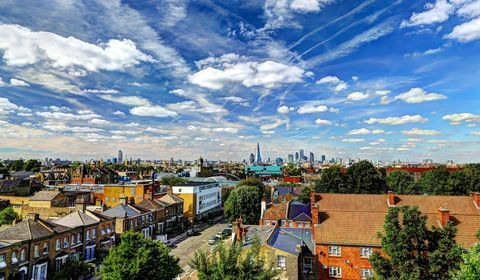 Skyline de Londres no verão