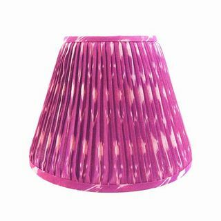 Abajur Magenta Ikat Plissado