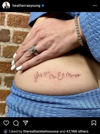 Heather rae young tattoo "sim senhor mr el moussa"