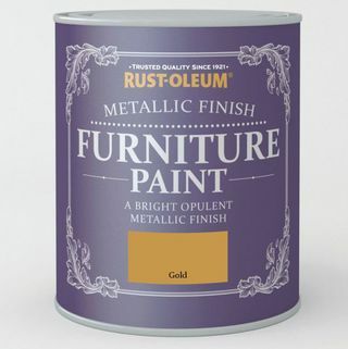 Tinta para móveis com acabamento metálico Rust-Oleum Gold