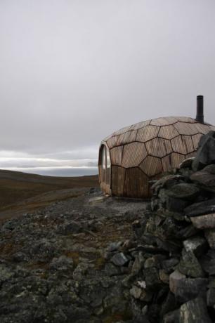 Foto da cabine norueguesa