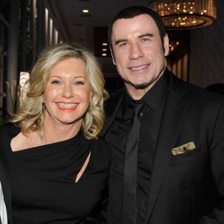 Olivia Newton-John e John Travolta no G'day USA Black Tie Gala em 2013
