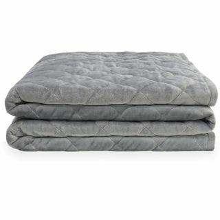 Cobertor de algodão duplo Mela Comfort cinza 7kg