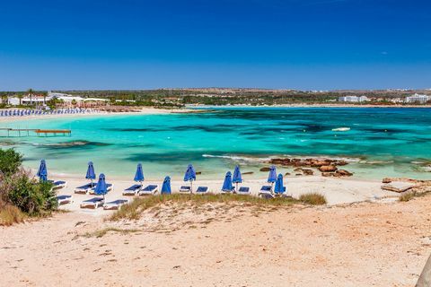 Praia de Nissi e Cavo Greco em Ayia Napa, Chipre