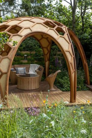 o meta jardim cultivando o futuro projetado por joe perkins patrocinado pelo meta show jardim rhs chelsea flower show 2022