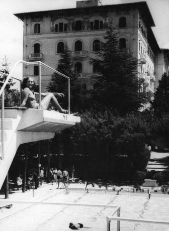 lazio palácio da fonte fiuggi e piscina 1930