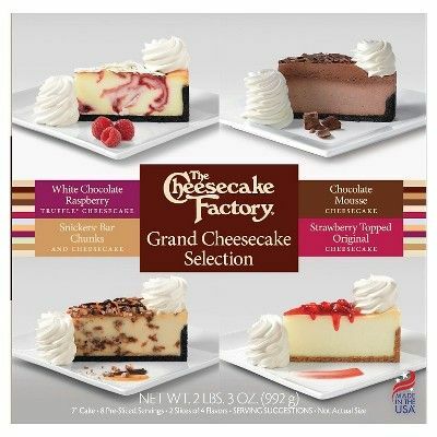 Grande seleção de fábrica de cheesecake